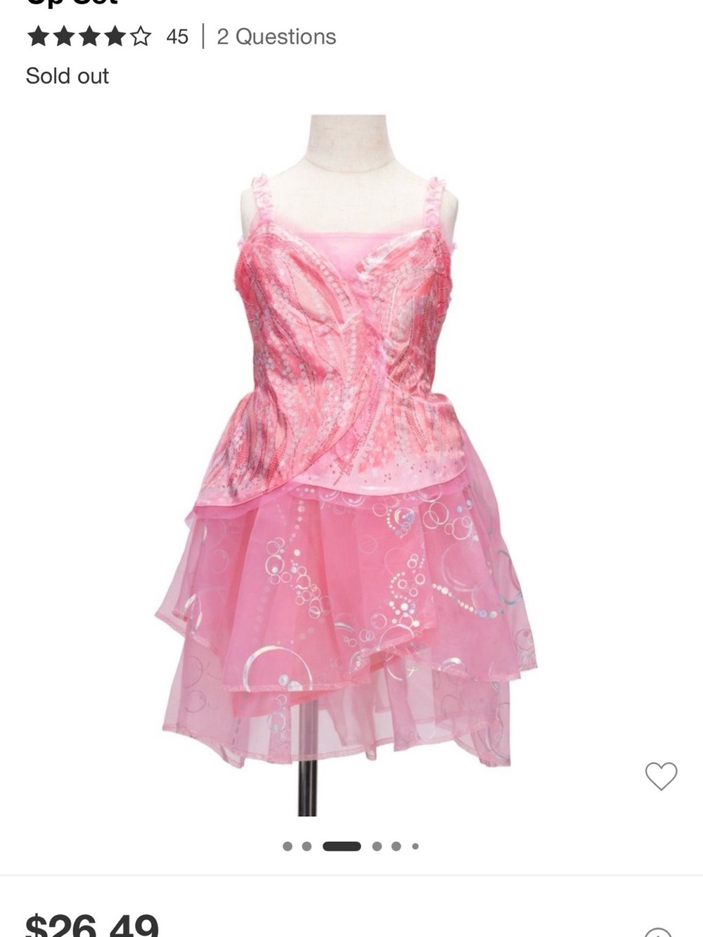 Wicked Glinda Bubble Costume Dress